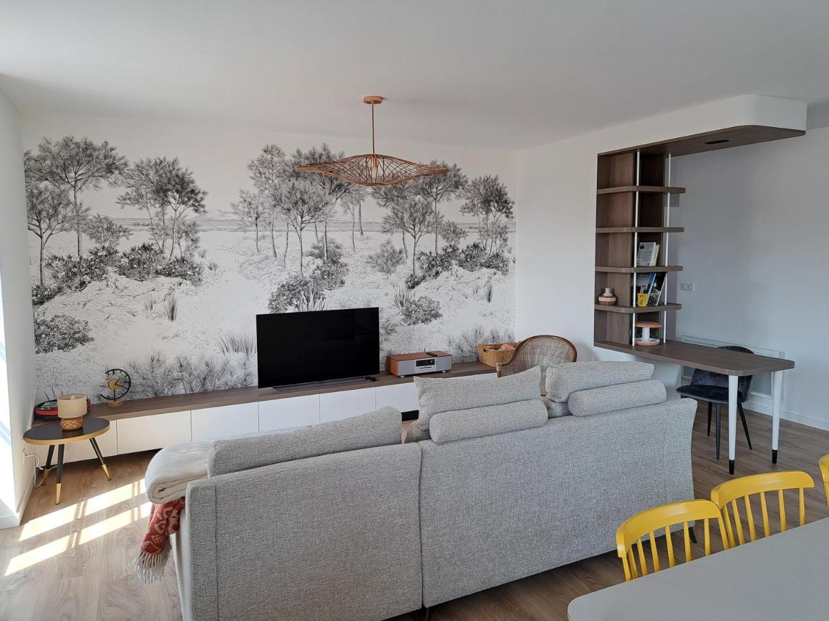 Superbe Appartement T3 Au Centre Plage .Parking Hendaye Exterior foto
