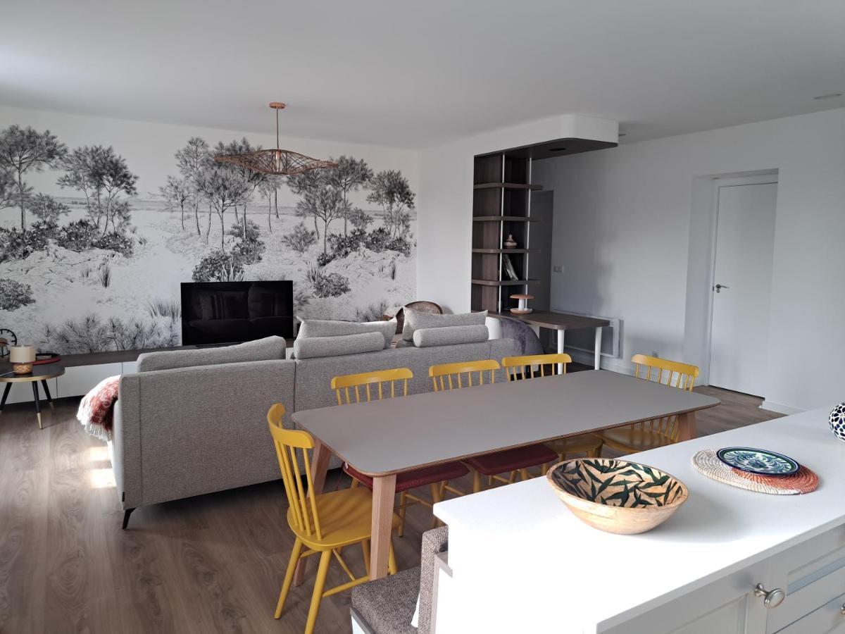 Superbe Appartement T3 Au Centre Plage .Parking Hendaye Exterior foto