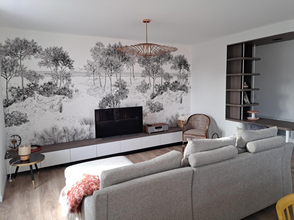 Superbe Appartement T3 Au Centre Plage .Parking Hendaye Exterior foto